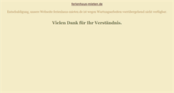 Desktop Screenshot of ferienhaus-mieten.de